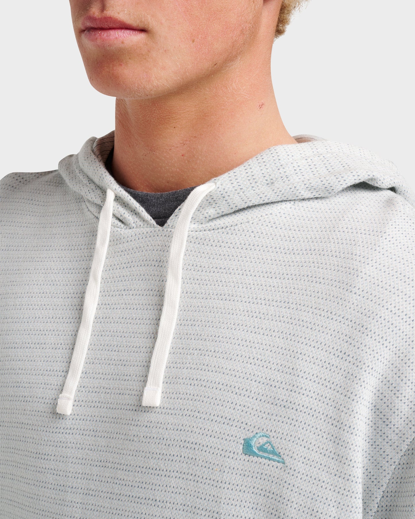 Vista Long Sleeve Hood - Ashley Blue Quick Silver Ashley Blue