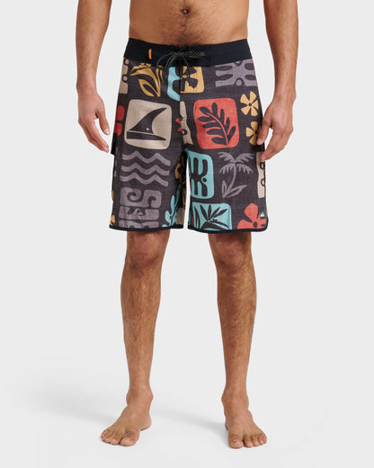 Waterman Dunes Boardshorts - Black Quick Silver Black