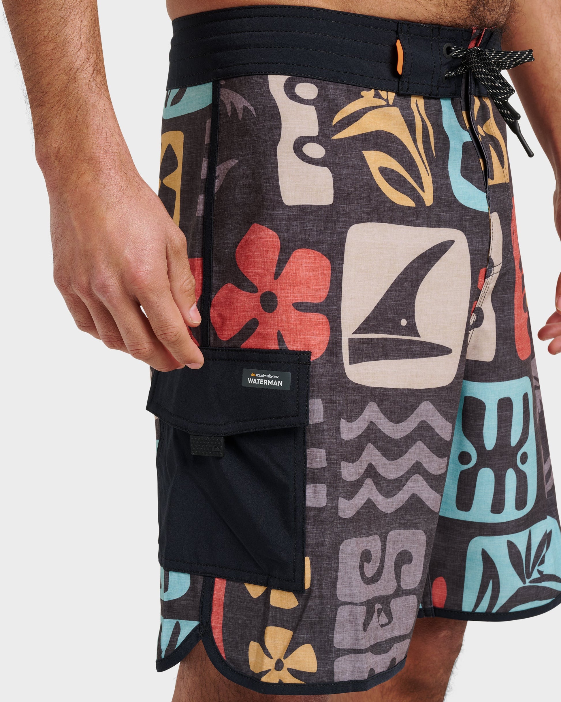 Waterman Dunes Boardshorts - Black Quick Silver Black