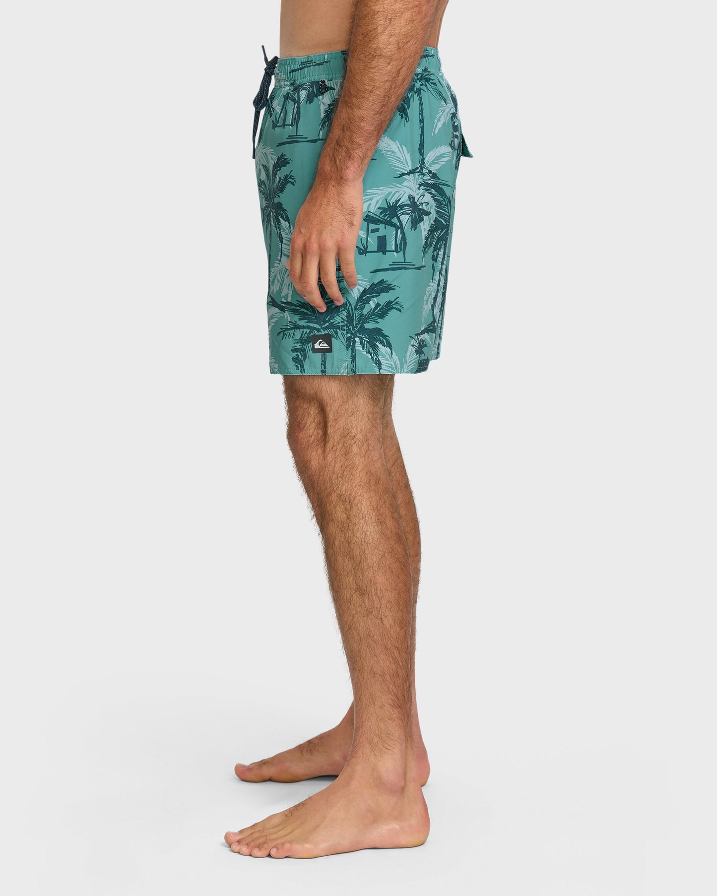 Waterman Off The Grid 17" Swim Trunks - Aqua Quick Silver Aqua