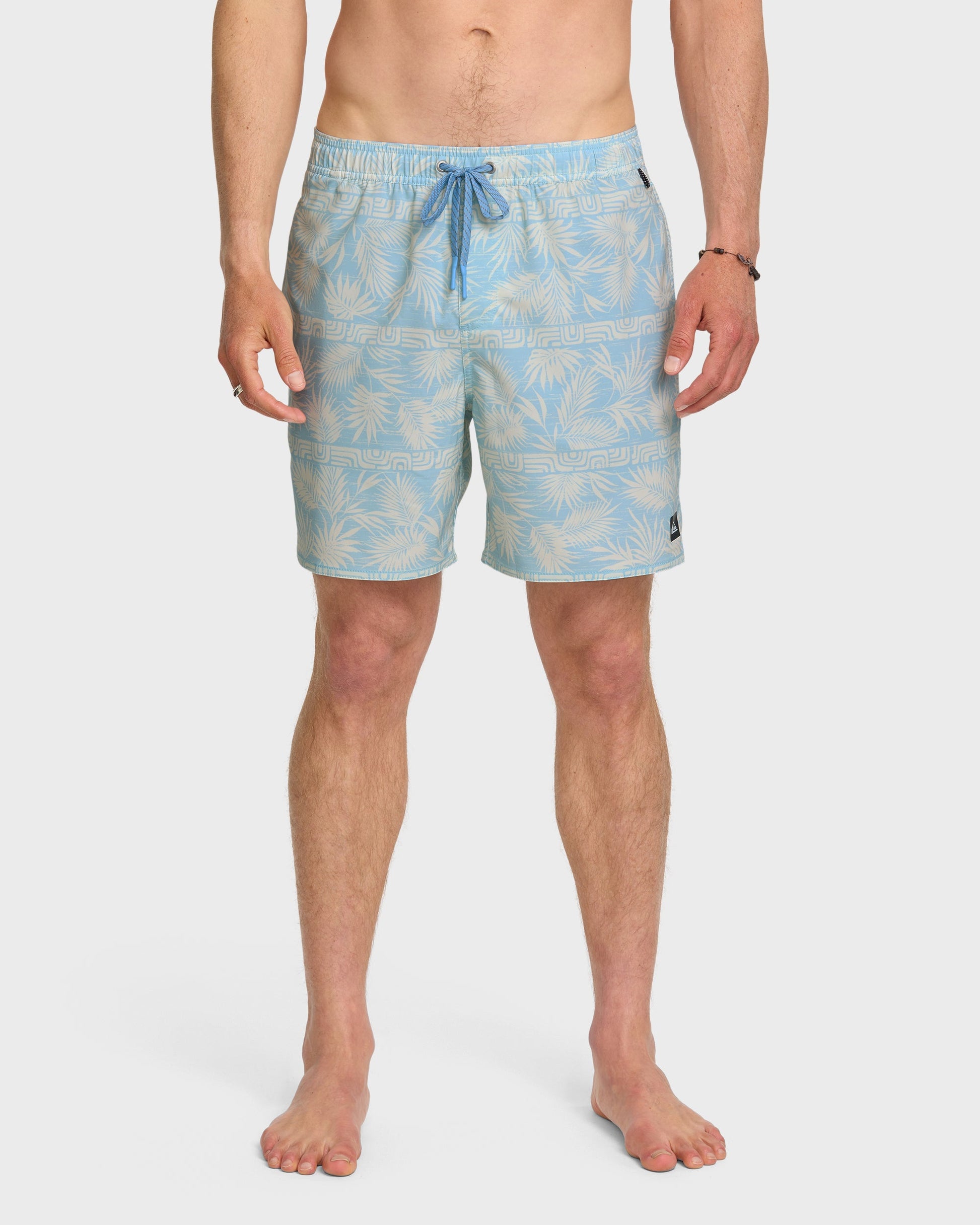 Waterman Fern Garden 17" Swim Trunks - Beach Blue Quick Silver Beach Blue