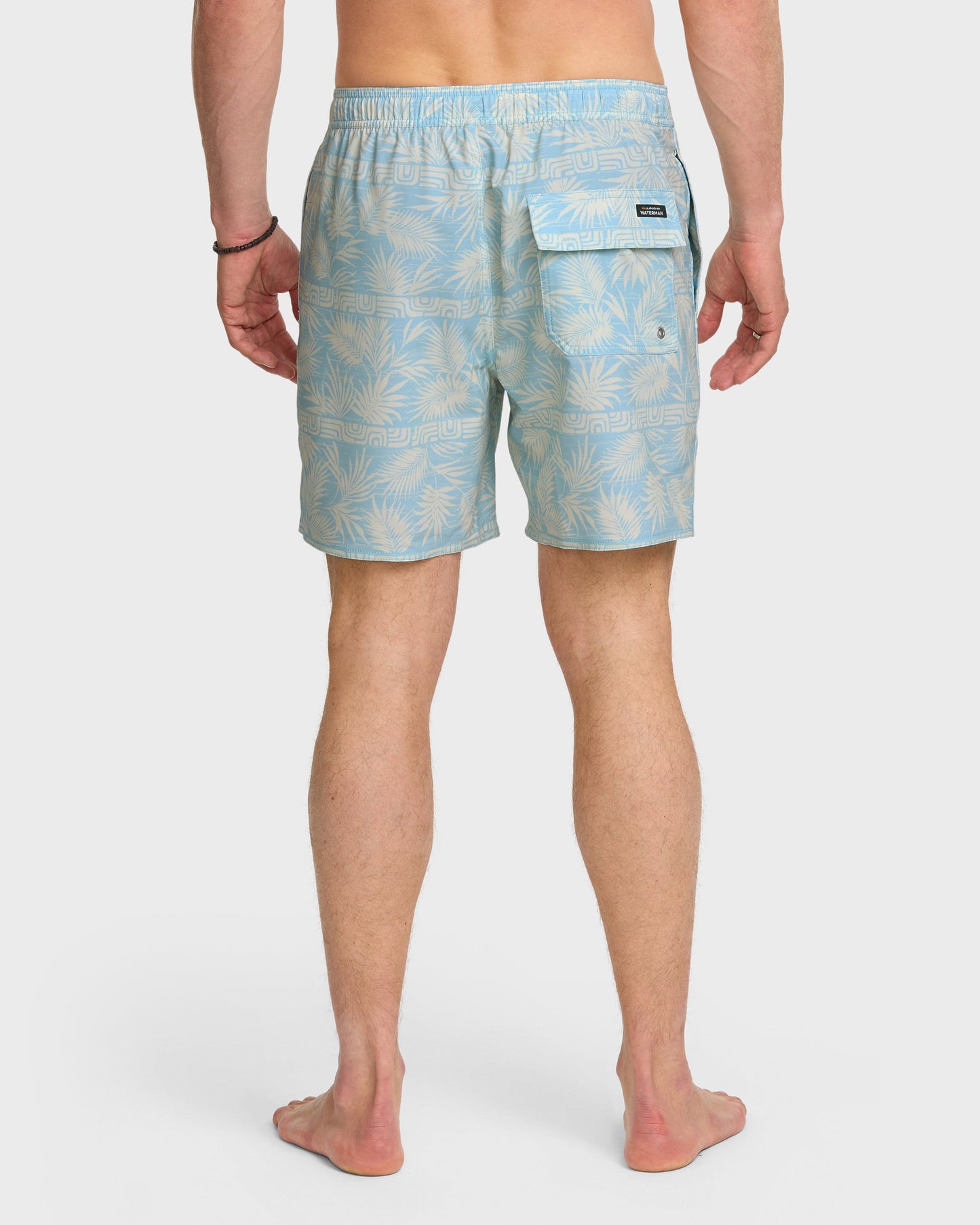 Waterman Fern Garden 17" Swim Trunks - Beach Blue Quick Silver Beach Blue