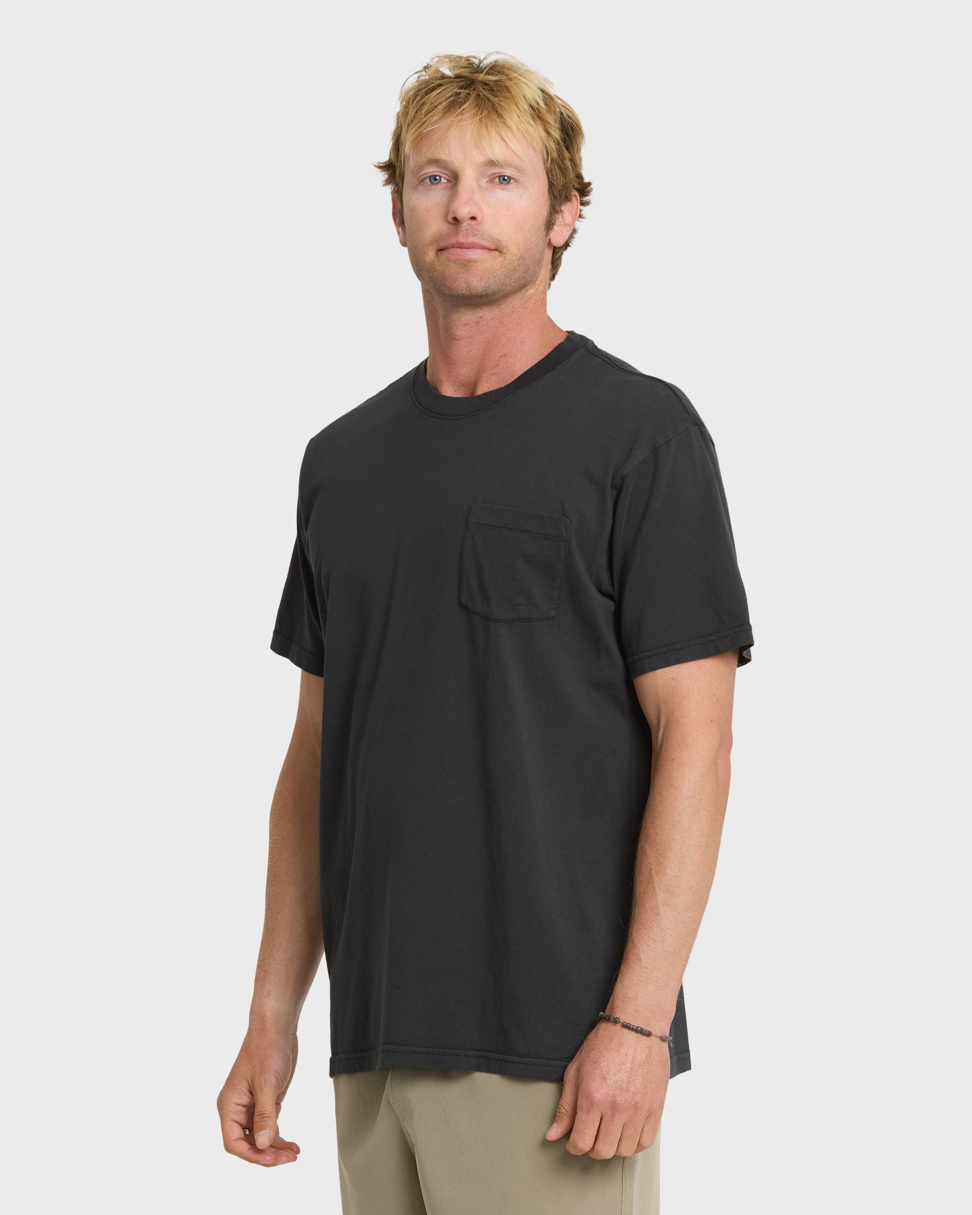 Saltwater Pocket Tee - Black Quick Silver Black