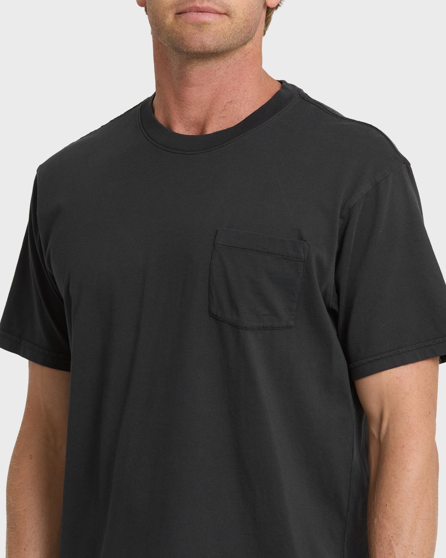 Saltwater Pocket Tee - Black Quick Silver Black